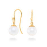Freshwater Pearl & Gold Earrings - Dracakis Jewellers